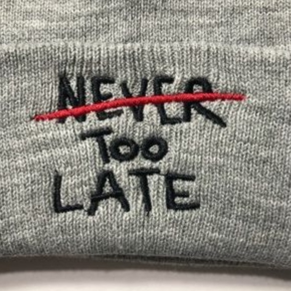 Zara NEVER TOO LATE beanie hat for women - Picture 2 of 3